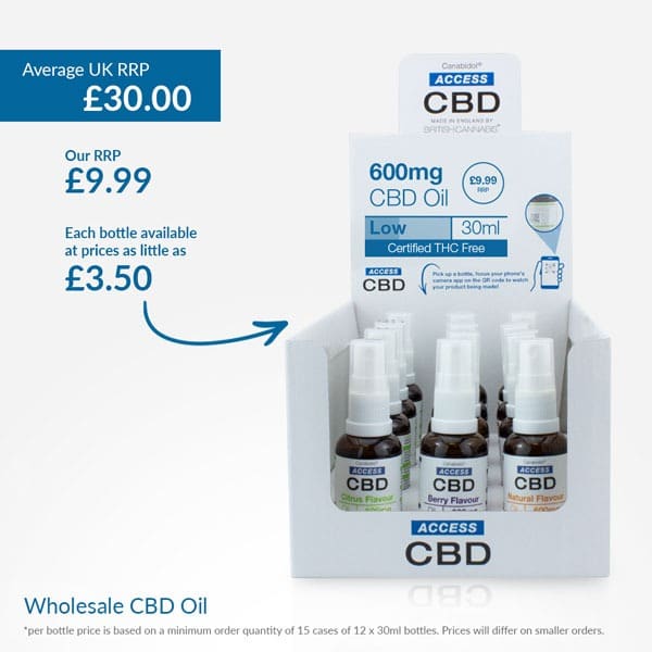 12 x ACCESS CBD Oil 600mg (Mixed Flavours )