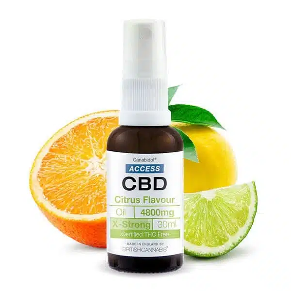 Main product image for 4800mg Citrus flavoured ACCESS CBD oil.