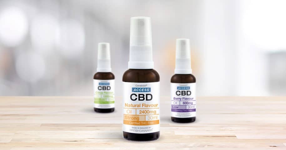 Image hosts all three flavours of ACCESS CBD