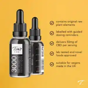 Toms CBD Oil 3000mg Raw UK Overview